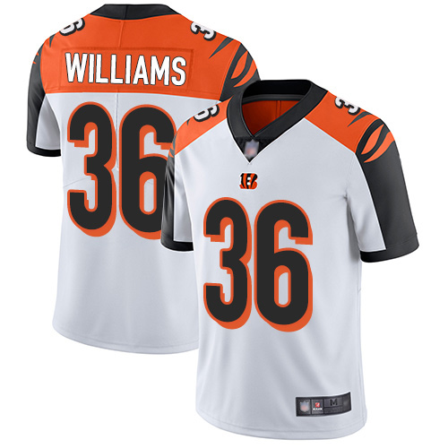 Cincinnati Bengals Limited White Men Shawn Williams Road Jersey NFL Footballl #36 Vapor Untouchable